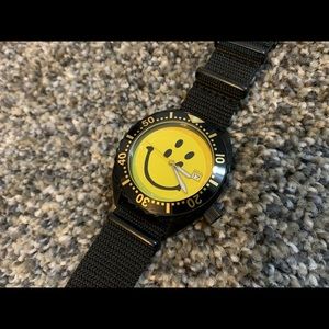 Kapital Smiley Face Divers Watch RARE